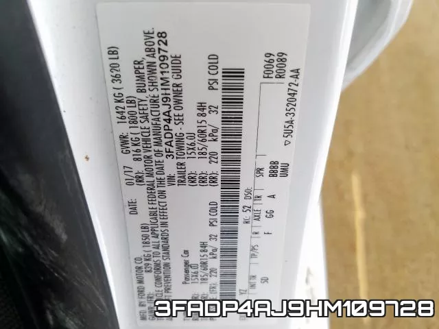 3FADP4AJ9HM109728