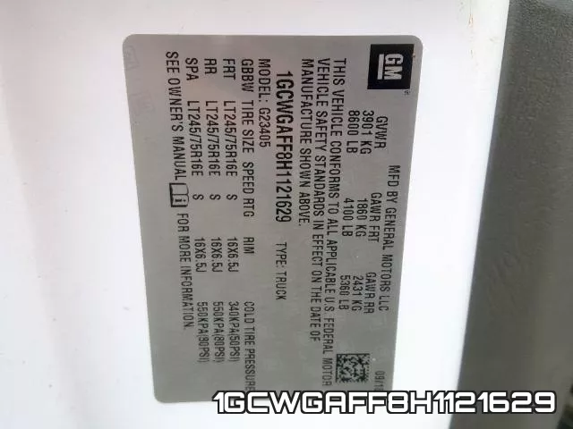 1GCWGAFF8H1121629