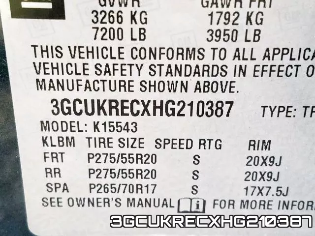 3GCUKRECXHG210387