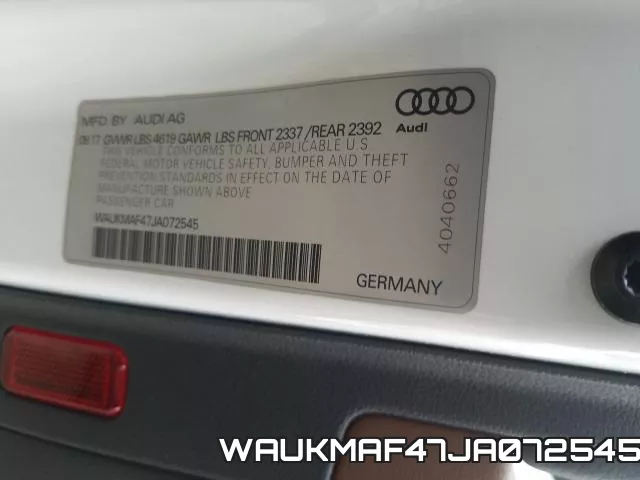 WAUKMAF47JA072545