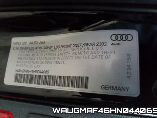 WAUGMAF46HN044065