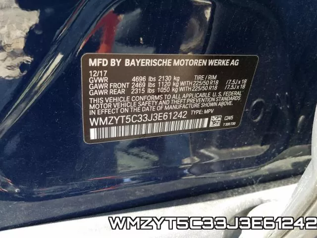 WMZYT5C33J3E61242
