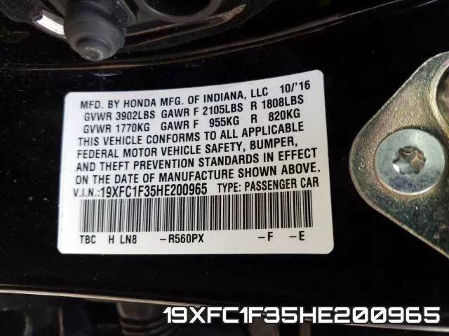 19XFC1F35HE200965