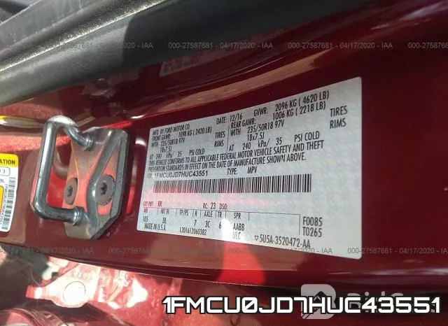 1FMCU0JD7HUC43551