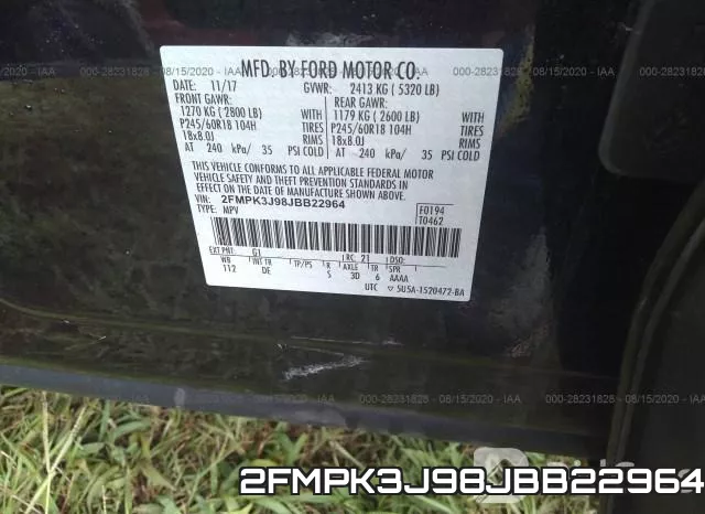2FMPK3J98JBB22964