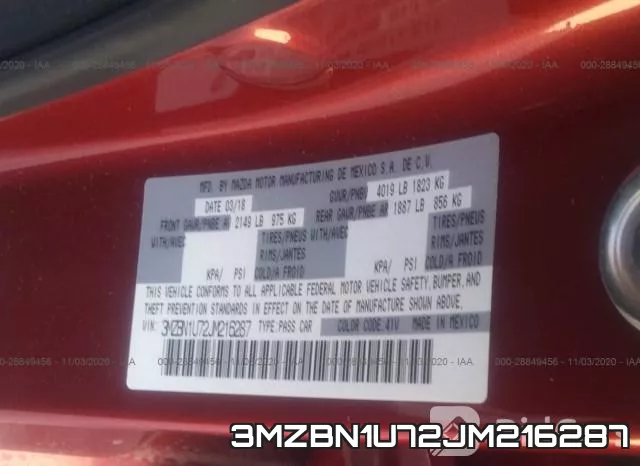 3MZBN1U72JM216287