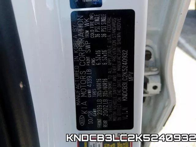 KNDCB3LC2K5240932