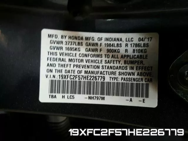 19XFC2F57HE226779