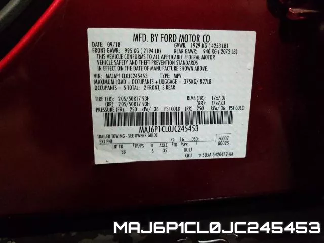 MAJ6P1CL0JC245453