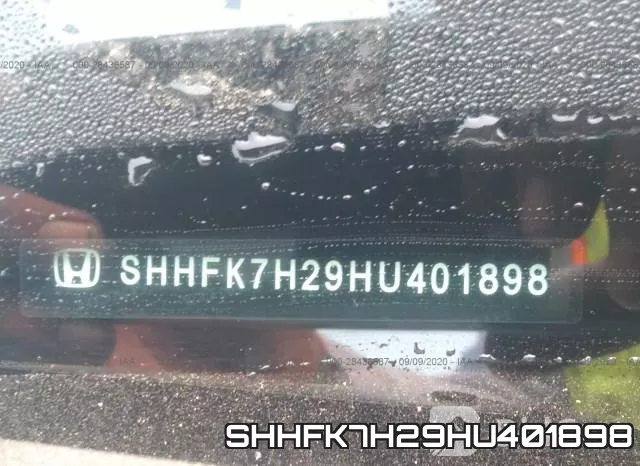 SHHFK7H29HU401898