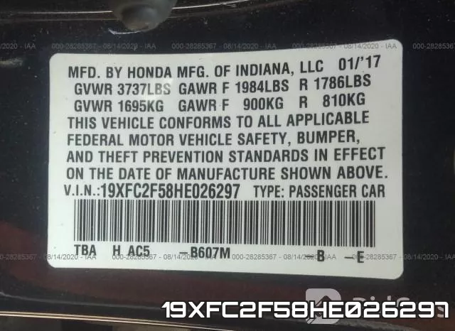19XFC2F58HE026297