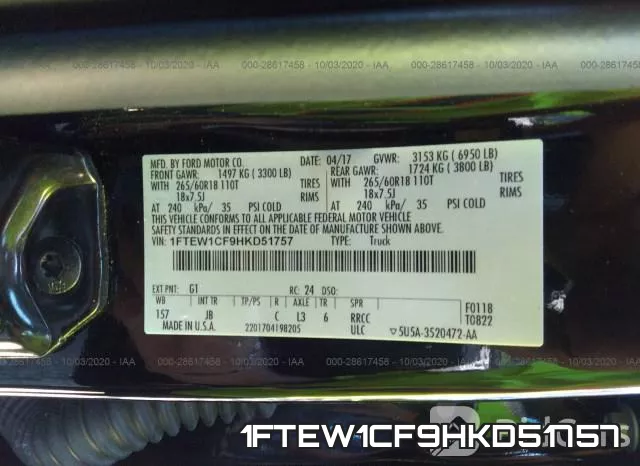 1FTEW1CF9HKD51757