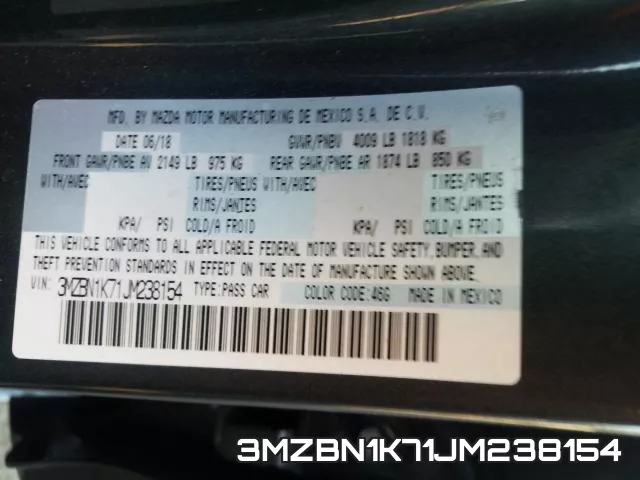 3MZBN1K71JM238154