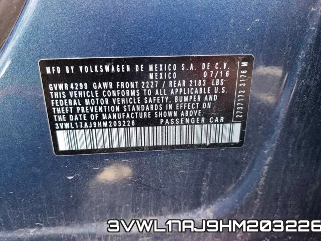 3VWL17AJ9HM203226