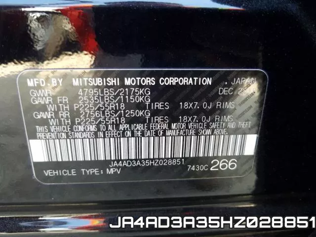 JA4AD3A35HZ028851