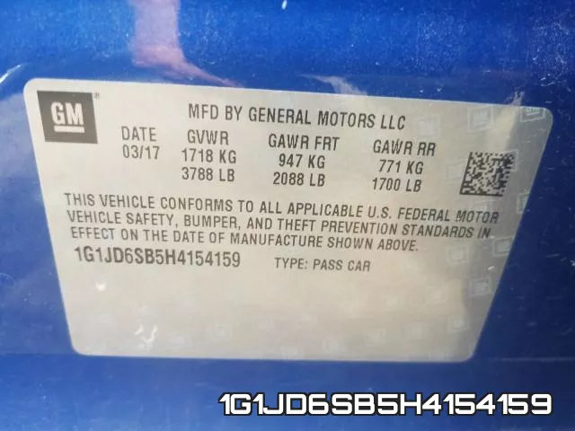 1G1JD6SB5H4154159