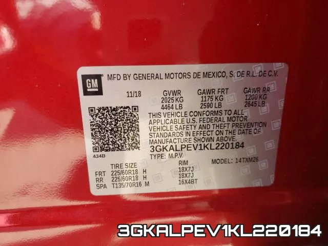 3GKALPEV1KL220184
