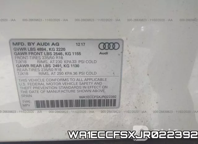 WA1ECCFSXJR022392