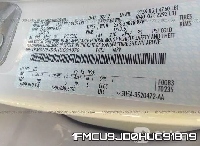 1FMCU9JD0HUC91879