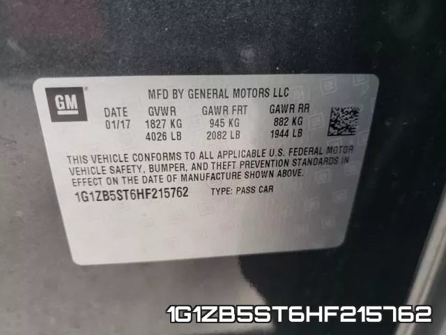 1G1ZB5ST6HF215762