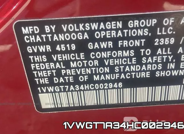 1VWGT7A34HC002946