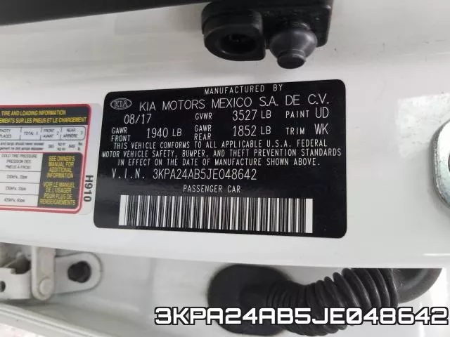 3KPA24AB5JE048642