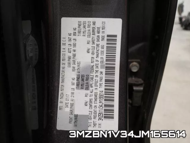 3MZBN1V34JM165614