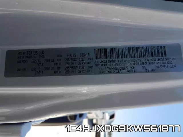 1C4HJXDG9KW561877