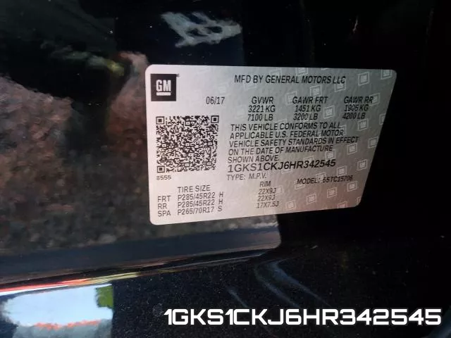 1GKS1CKJ6HR342545