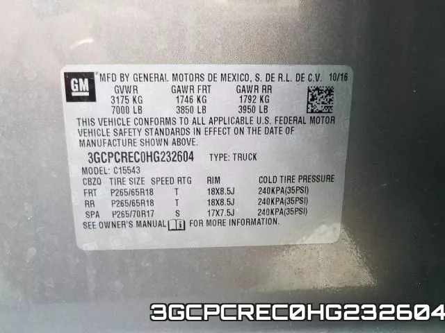 3GCPCREC0HG232604