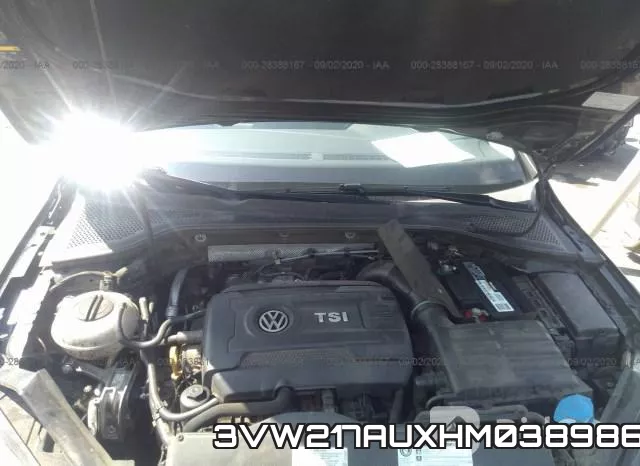 3VW217AUXHM038986