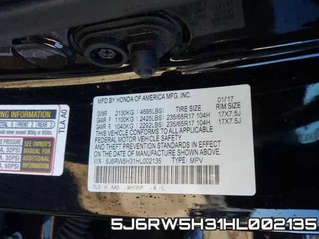 5J6RW5H31HL002135
