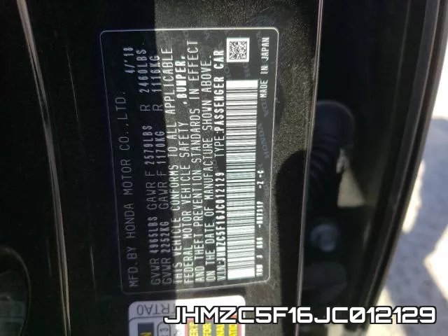 JHMZC5F16JC012129