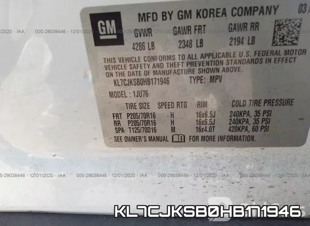 KL7CJKSB0HB171946