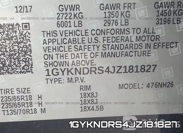 1GYKNDRS4JZ181827
