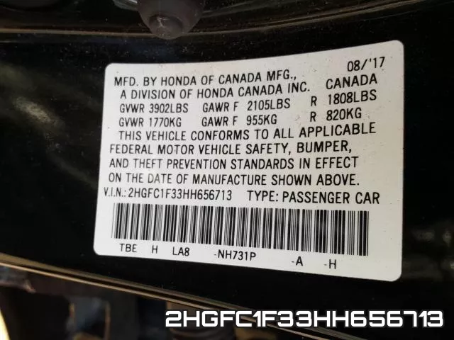 2HGFC1F33HH656713