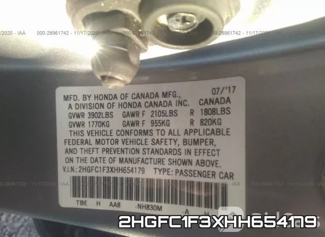 2HGFC1F3XHH654179