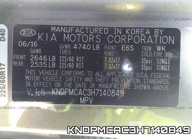 KNDPMCAC3H7140849