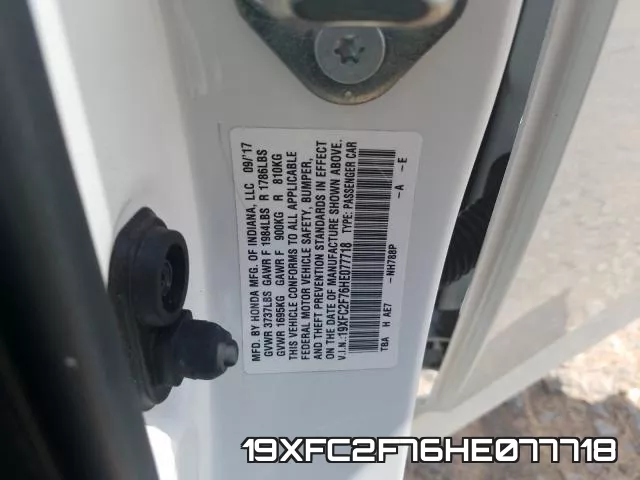 19XFC2F76HE077718