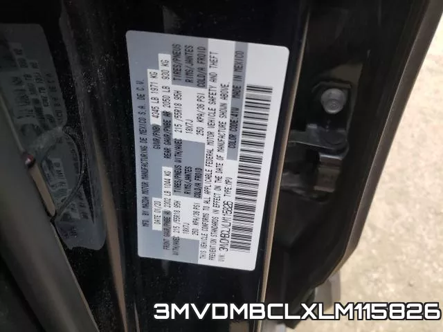 3MVDMBCLXLM115826