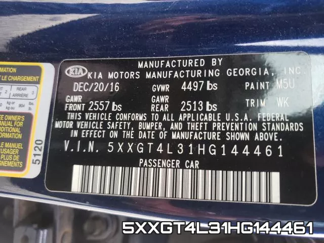 5XXGT4L31HG144461