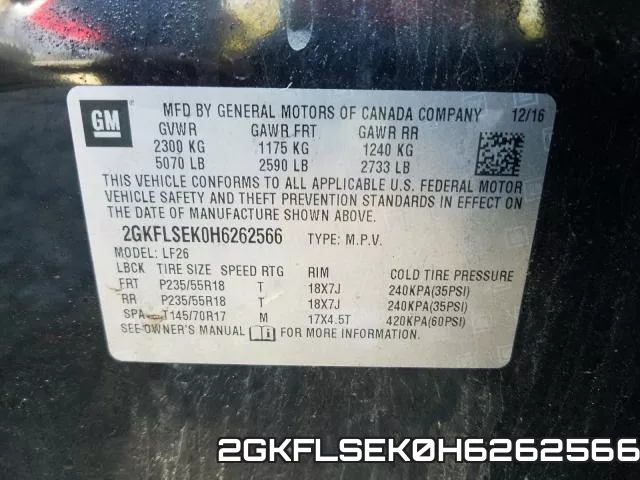 2GKFLSEK0H6262566