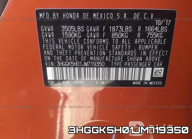 3HGGK5H01JM719350