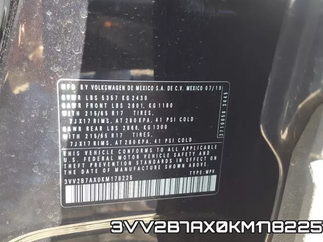 3VV2B7AX0KM178225