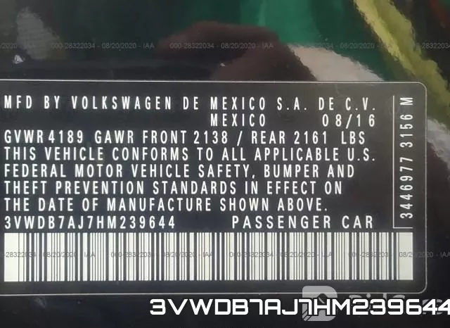3VWDB7AJ7HM239644
