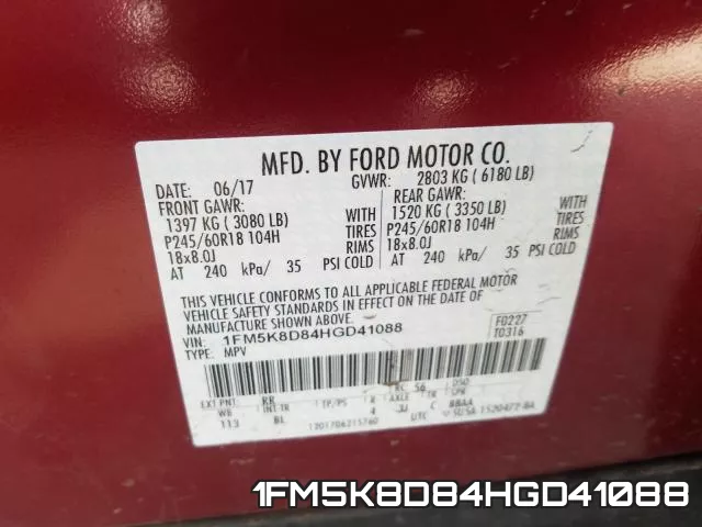 1FM5K8D84HGD41088