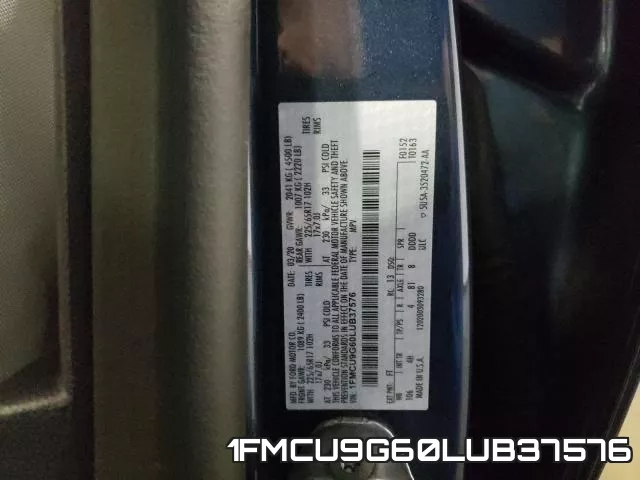 1FMCU9G60LUB37576