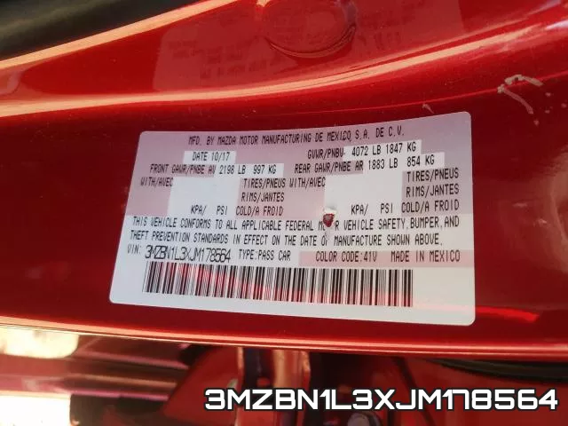 3MZBN1L3XJM178564