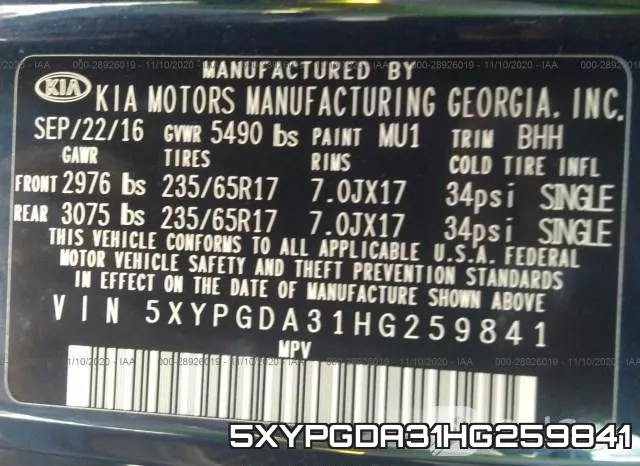 5XYPGDA31HG259841