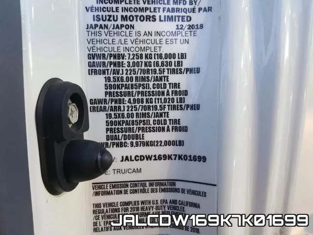 JALCDW169K7K01699